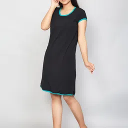 SillyBoom Women Black & Blue Maternity Tunic image 2