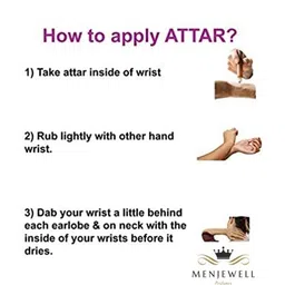 Menjewell Kasturi Musk & Firdaus Attar Perfume Each 5ml image 4