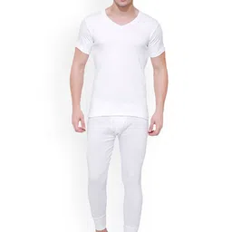 BODYCARE INSIDER Men Off White Solid Thermal Top B103_90 image 4