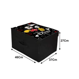 Kuber Industries Set Of 2 Disney Printed Foldable Saree Cover Storage Boxes With Lids image 4