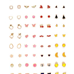 Shining Diva Fashion Set Of 36 Contemporary Studs Earrings image 4