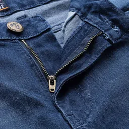 The Indian Garage Co Men Slim Fit Mildly Distressed Stretchable Light Fade Jeans image 3