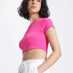 glitchez Fitted Crop Top image 5