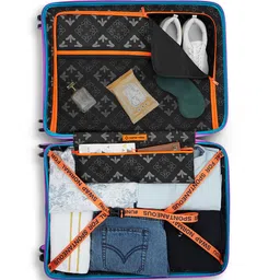 Nasher Miles Textured Hard-Sided Medium Trolley Bag image 4