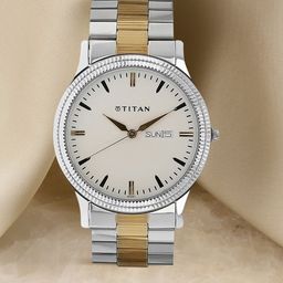 Titan Men Silver-Toned & Off-White Analogue Watch NK1650BM01-picture-47