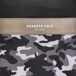 Kenneth Cole Women Black & Grey Camouflage Printed Backpack image 4