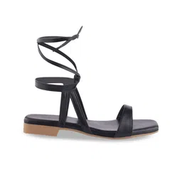 TRYME Women Ethnic Open Toe Flats with Bows image 3