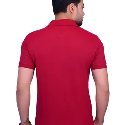 LA MILANO Men Pack Of 2 Solid Slim Fit T-shirts image 3