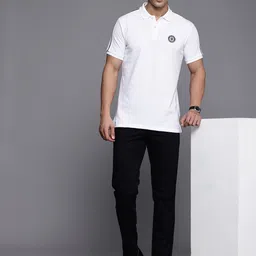 Louis Philippe Sport Polo Collar Pure Cotton Slim Fit T-shirt image 5