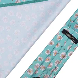 Tossido Men Green & Brown Printed Accessory Gift Set image 2