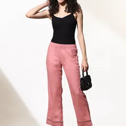 Lakshita Women Smart Flared Easy Wash Trousers image 4