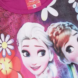 MANZON Girls Pack of 3 Digital Print Pure Cotton T-shirts image 2