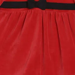 MINI KLUB Girls Red Solid Tunic & Trouser image 2