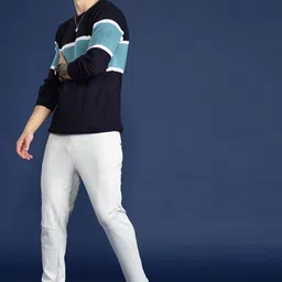 Mast & Harbour Men Colourblocked Pullover image 4