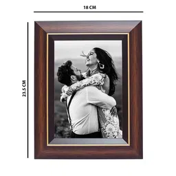 Golden Peacock Brown & Gold-Toned Solid Table-Top Photo Frame image 4