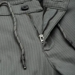 GENIPS Men Striped Slim Fit Trousers image 5