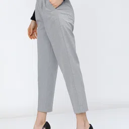 Tokyo Talkies Women Tapered Fit Trousers TTP0001483-GREY image 3