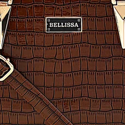 Bellissa Brown Solid Handheld Bag image 2