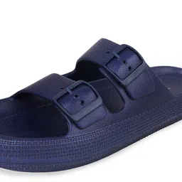 TRV Men Buckle Detailed Slip On Flip Flops image 2