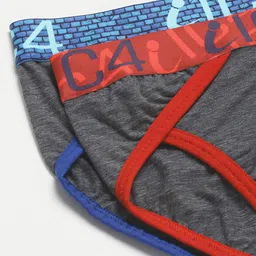 IC4 Men Pack Of 2 Solid Knitted Basic Tanga Briefs 0CR-CRB249P2 image 5