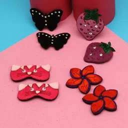 LAIDA Girls Set of 8 Metal Embellished Tic Tac Hair Clip-picture-27