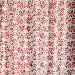 Homefab India Fern Maroon & Pink 2 Pcs Floral Printed Window Curtains image 4