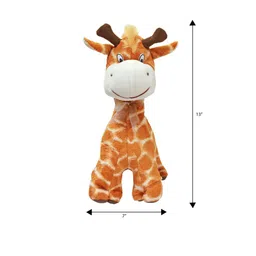 Ultra Kids Brown & White Cute Standing Giraffe Plush Soft Toy image 4