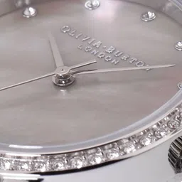 Olivia Burton Women Grey Embellished Dial & Leather Strap Analogue Watch OB16MD100 image 4