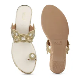 Inc 5 Women Embellished Ethnic Wedge Sandals with Buckles image 2