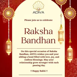 ADIVA Set Of 2 Rakhi With Roli Chawal & Greetings Card image 3