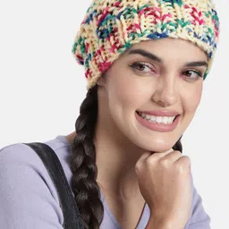 Magic Needles Unisex Multicoloured Handknitted Beanie-picture-12