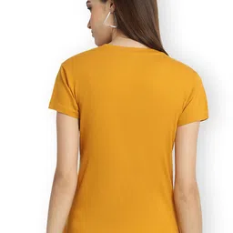 Fabflee Women Multicoloured 3 Printed V-Neck Applique T-shirt image 2