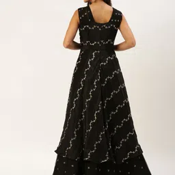 Ethnovog Layered Maxi Dress with Detachable Cancan image 3