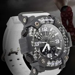 CARLINGTON Men Endurance Bracelet Style Straps Analogue Multi Function Watch 9103 White image 2