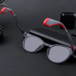 Voyage Unisex Round Sunglasses with Polarised and UV Protected Lens 895PMG4457Z image 4