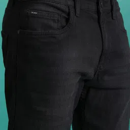 HIGHLANDER Men Tapered Fit Mid-Rise Clean Look Light Fade Stretchable Jeans image 5