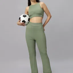 Soie Mid-Rise Ankle-Length Fit & Flare Pants With Back Pockets image 5