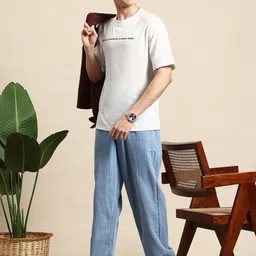 Mast & Harbour Graphic Printed Drop-Shoulder Sleeves T-shirt image 2