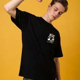 BENNY BROOKS Graphic Printed Oversized Cotton T-shirt image 4