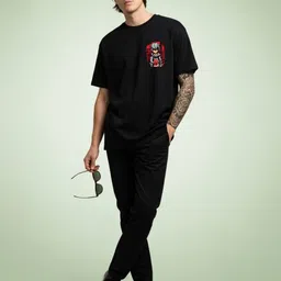 BENNY BROOKS Graphic Printed Oversized Cotton T-shirt image 2