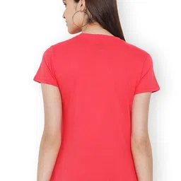 Fabflee Women Multicoloured 3 Printed Applique T-shirt image 5