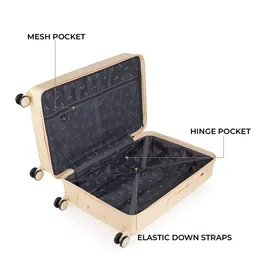 Nasher Miles Set Of 3 Auroville Textured Trolley Bags image 4