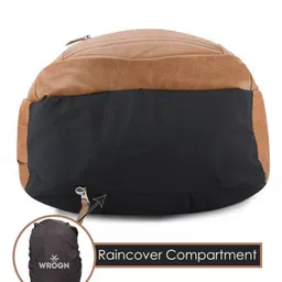 WROGN Ergonomic Water Resistant Backpack with Reflective Strip & Rain Cover image 3