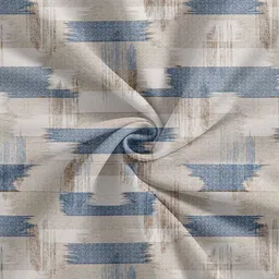 Trance Home Linen Echo Blue Printed Cotton 180 TC Fitted Single Bedsheet Set 1.83 x 76 cm image 4