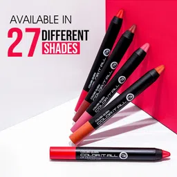 Colors Queen Color It All Non Tranfer Waterproof & Smude Proof Lip Crayon 3.5g - Make It Happen 10 image 4