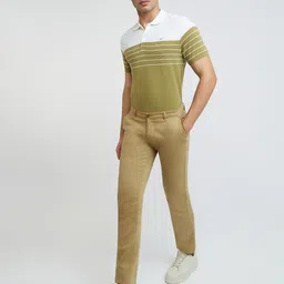 Park Avenue Men Colourblocked Polo Collar Slim Fit T-shirt image 4