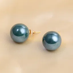 Adwitiya Collection Gold-Plated Beaded Classic Studs Earrings-picture-12