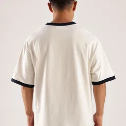 Calvin Klein Jeans Men Brand Logo Printed Round Neck Pure Cotton Relaxed Fit T-shirt image 3