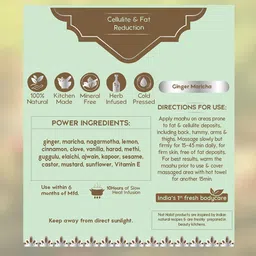 Nat Habit Pure Maahu Ginger Maricha Body Massage Oil for Fat Reduction - 100 ml image 2