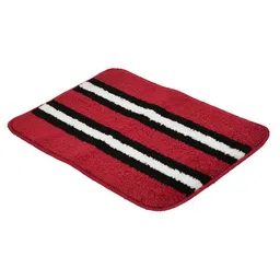DREAM WEAVERZ Red & White Striped Anti Skid Doormat image 4